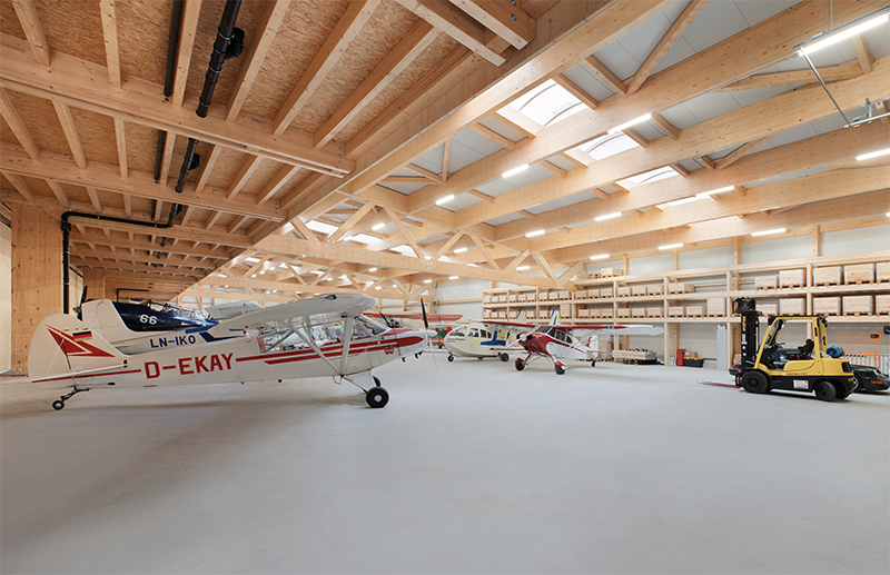 Milling Construct Project 
Bienenfarm aircraft hangar Interior view
