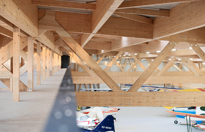 Milling Construct Industrial building Interior view aircraft hangar