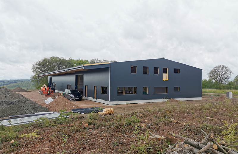 Milling Construct Project 
Industrial hall with wood structure